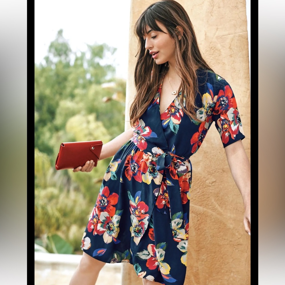 Amour Vert Floral Wrap Dress